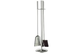 ZOGOMETAL FIREPLACE TOOL HOLDER 3PCS NIKEL 1230C ZOGOMETAL ΣΕΤ ΕΡΓΑΛΕΙΩΝ ΤΖΑΚΙΟΥ ΜΕ ΚΡΕΜΑΝΤΑΛΑ 3 ΤΕΜ. ΝΙΚΕΛ 1230C